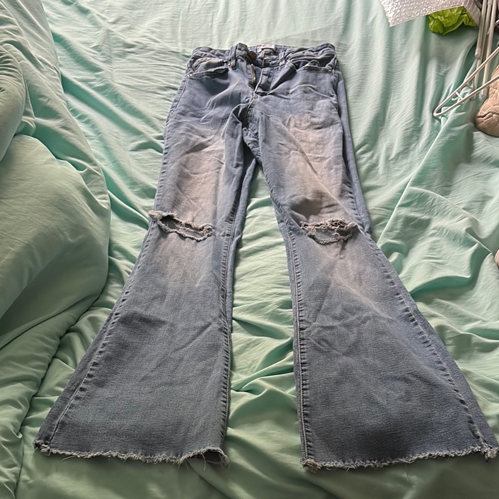Women's Blue Flared Jeans